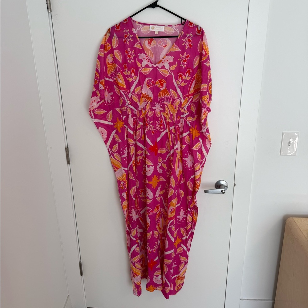 Sheridan French Christy Caftan in Magenta Paradise